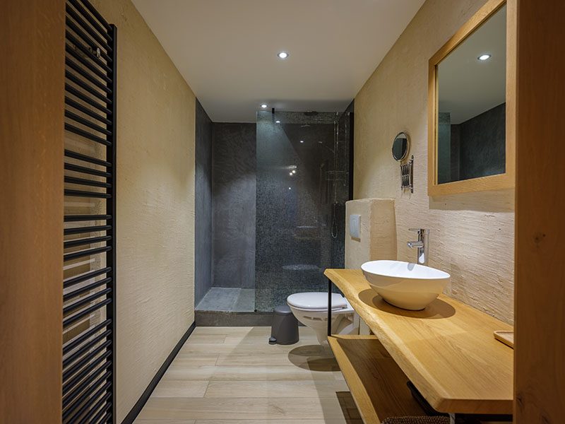 La salle de douche